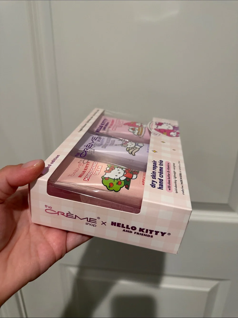 Hello Kitty Dry Skin Repair Hand Crème Trio - Pink